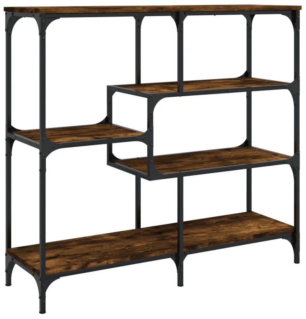 Tavolo consolle rovere fumo 103x32x95 cm legno multistrato