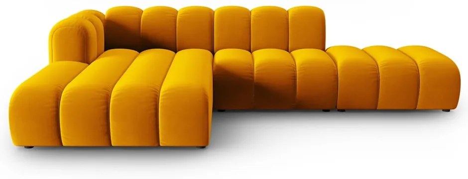 Divano angolare giallo ad angolo sinistro Lupine - Micadoni Home