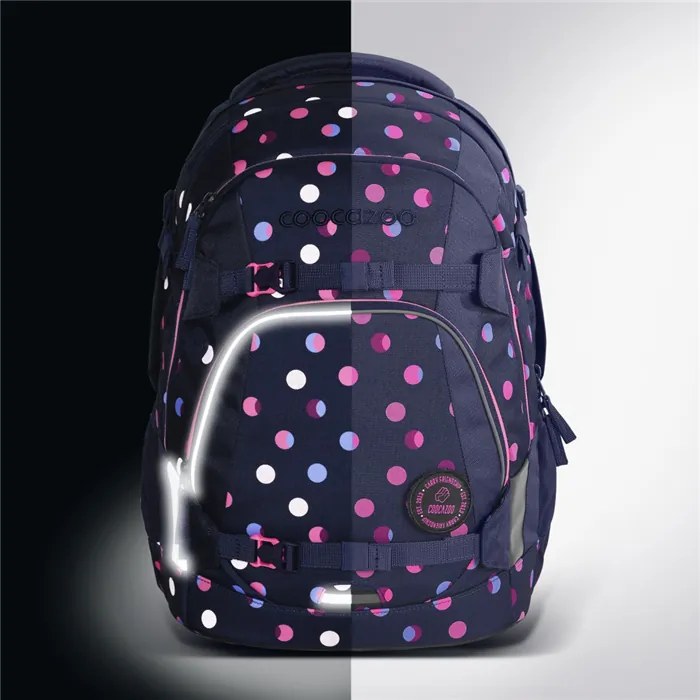Zaino scuola coocazoo MATE, Reflective Moons, certificato AGR