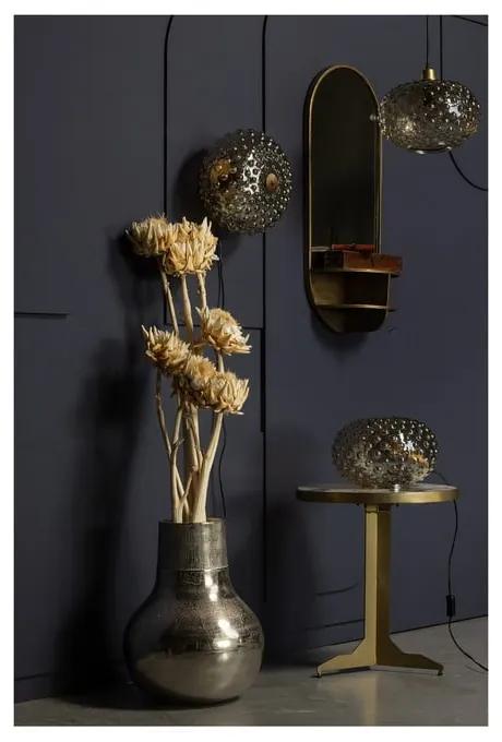 Lampada da tavolo beige con paralume in vetro (altezza 20 cm) Soap - BePureHome