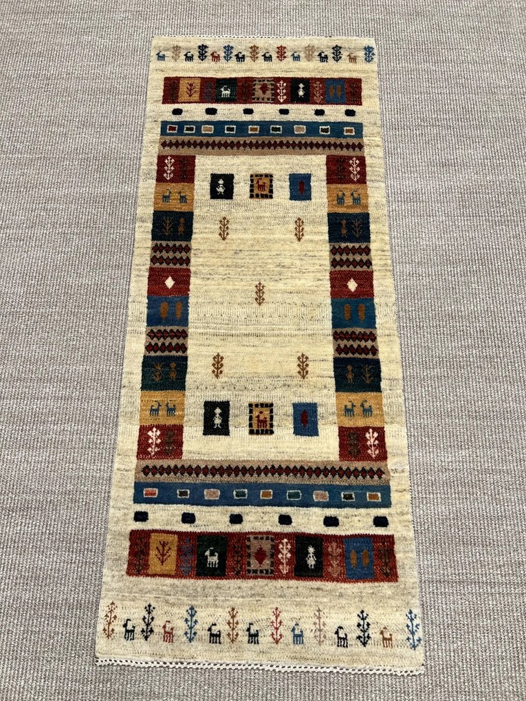 Gashguli Tappeto persiano 60x150 Beige (Iran) Annodato A Mano
