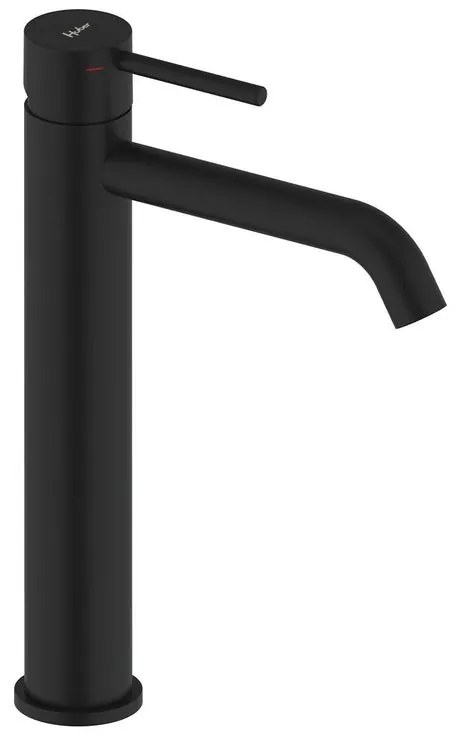 Rubinetto per lavabo Tayrona nero opaco HUBER H 28.7 cm