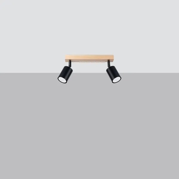 Sollux SL.1291 - Faretto VERDO 2xGU10/10W/230V nero