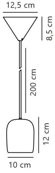 Nordlux - Lampadario a sospensione con filo NOTTI 1xE27/25W/230V arancione