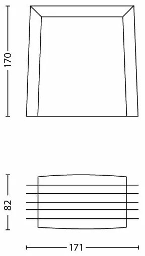 Philips - Applique da esterno SHADES 1xE27/15W/230V IP44 antracite