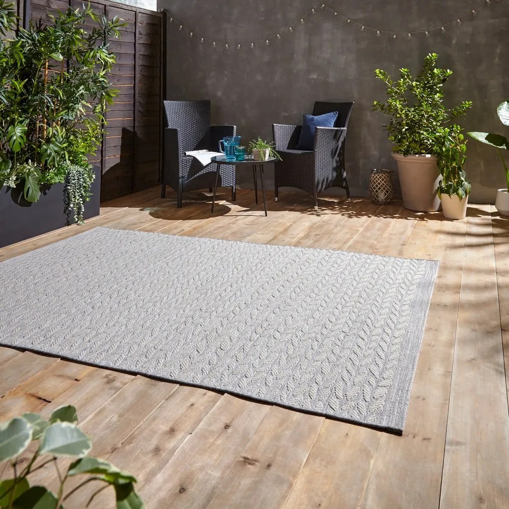 Tappeto per esterni grigio/beige 170x120 cm Coast - Think Rugs