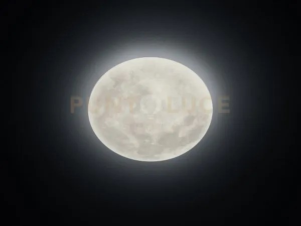 Lunar plafoniera led 22w 2460lm, 3000k con fasi lunari regolabili c...