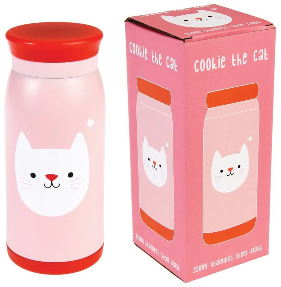 Bottiglia in acciaio inox, 350 ml Cookie the Cat - Rex London