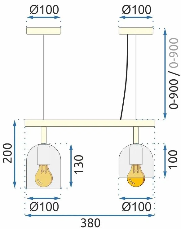 Lampada APP1032-2C White