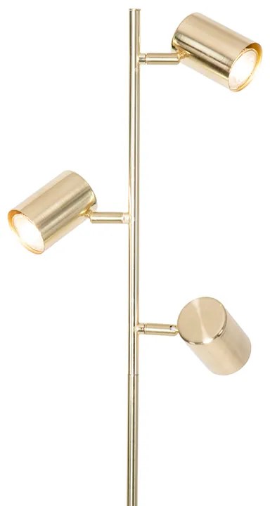 Lampada da terra moderna in ottone 3 luci - Jeana