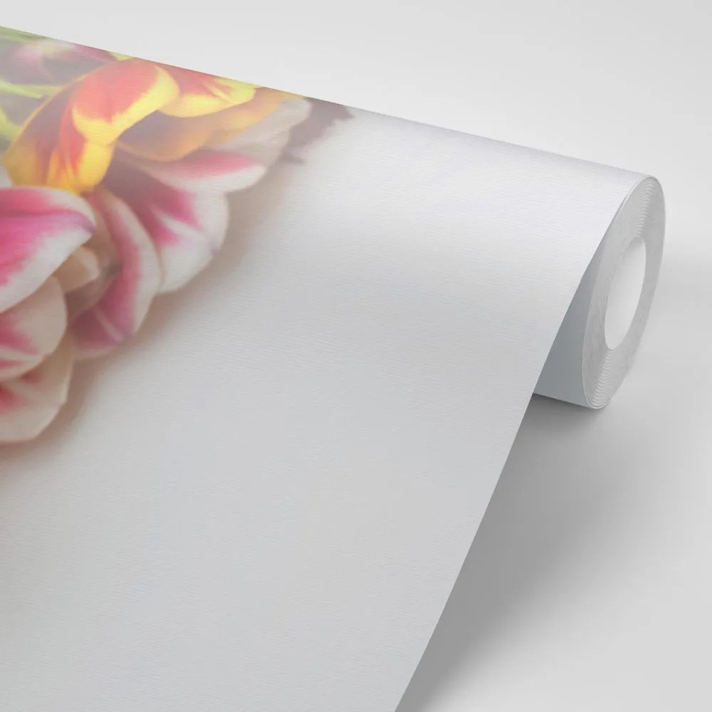 Carta da parati – Bouquet di tulipani
