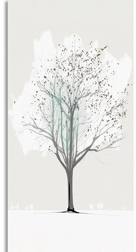 Stampa su tela – Albero invernale minimalista
