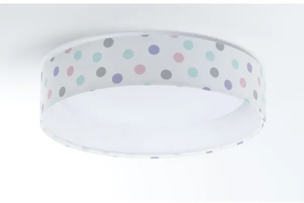 Plafoniera LED GALAXY KIDS 24W/230V con pois colorati