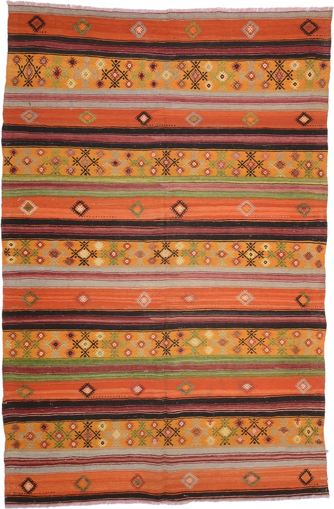 Kilim Tappeto 290x190 (Tacchino) Annodato A Mano
