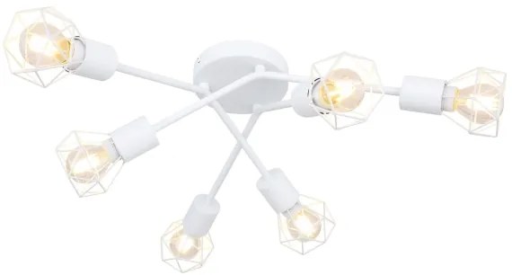 Globo 54802W-6 - Lampadario a plafone XARA 6xE14/40W/230V