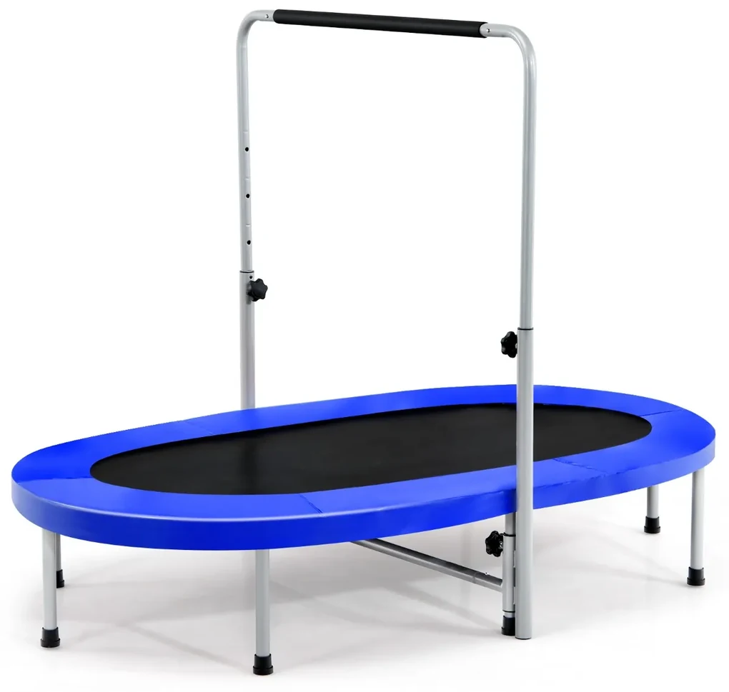 Tappeto elastico con anello da basket rete cuscinetto di sicurezza scaletta  con 2 gradini, Trampolino da 244cm - Costway