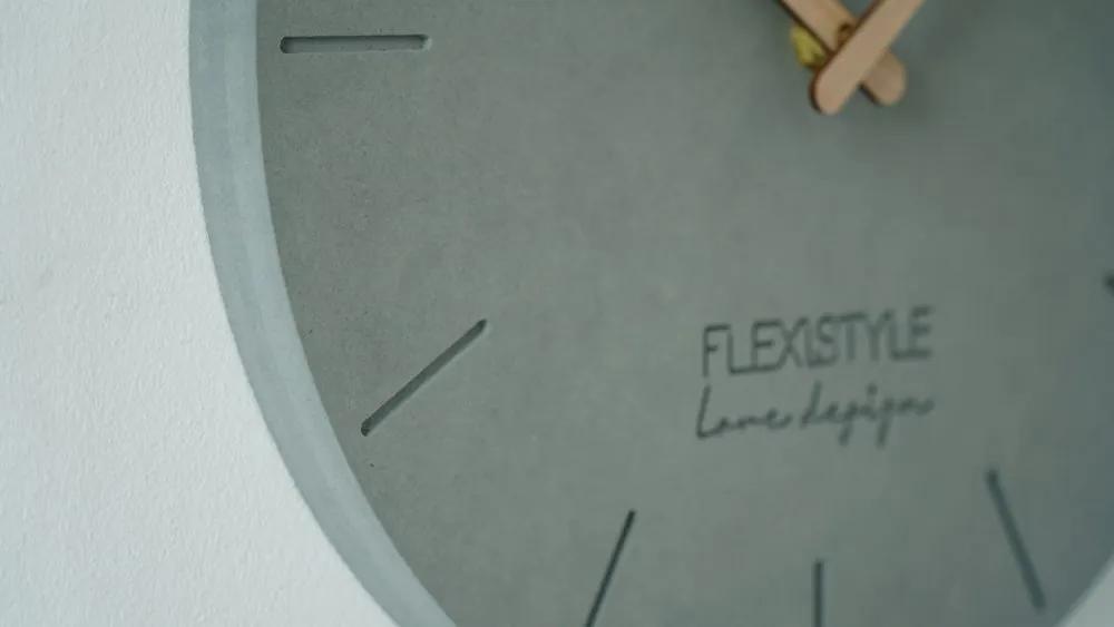Orologio da parete moderno tondo 30cm grigio