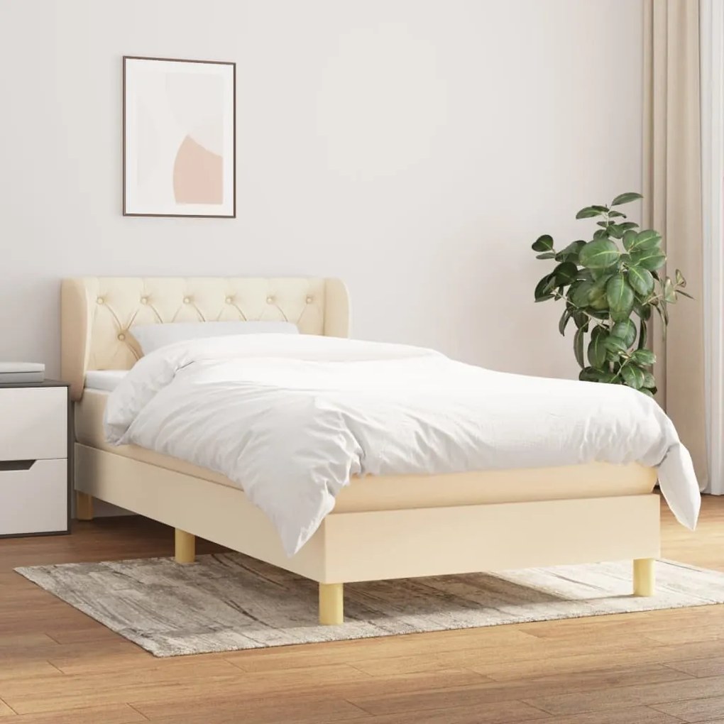 Giroletto A Molle Con Materasso Crema 80x200 Cm İntessuto /