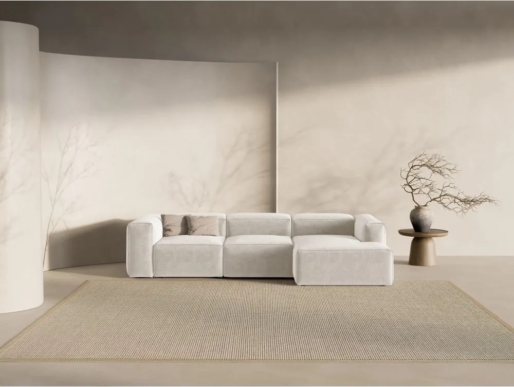 Divano angolare beige (con penisola a destra/con chaise lounge) Bergamo – Cosmopolitan Design