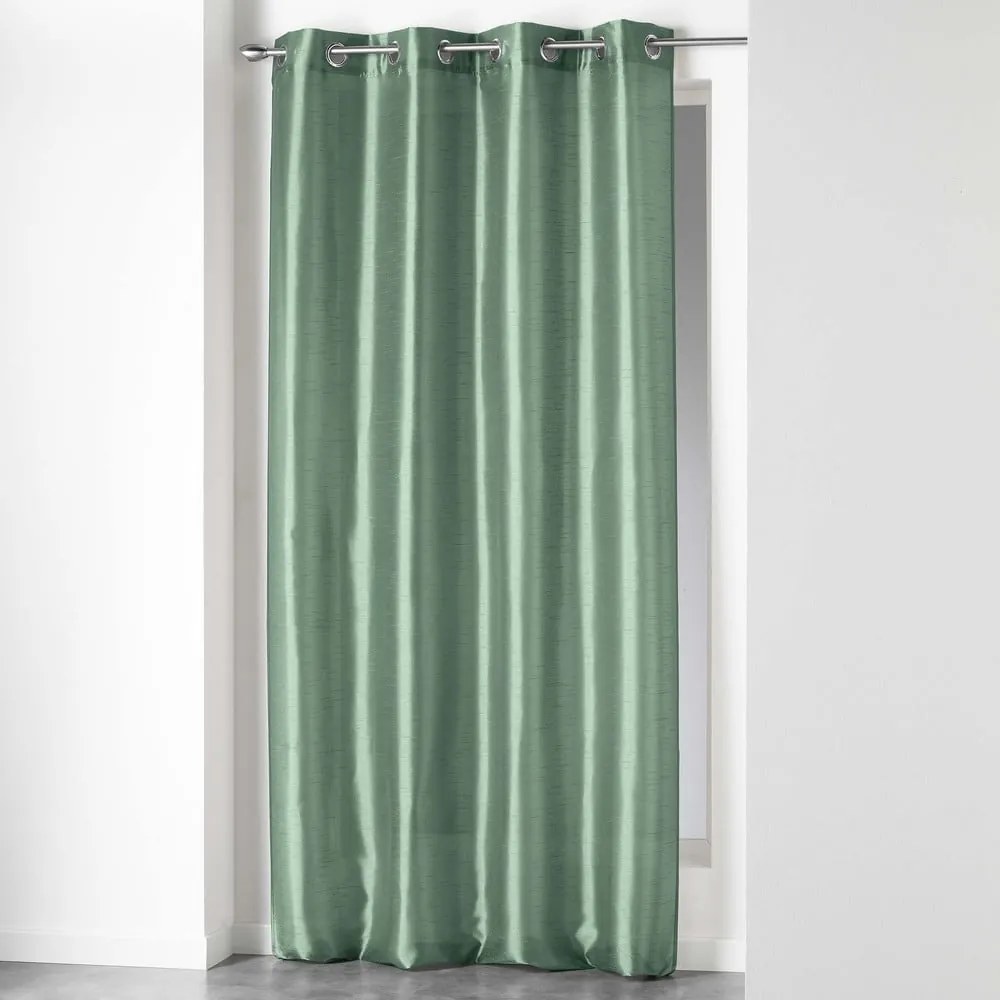 Tenda di raso verde 140x240 cm Shana - douceur d'intérieur