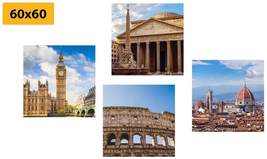 Set di quadri – Città abbaglianti