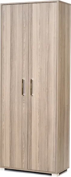 Scarpiera 2 ante grande in legno con ripiani 70x189h cm Larice Grigio