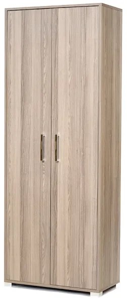 Scarpiera 2 ante grande in legno nobilitato con ripiani H 189 cm Larice Grigio