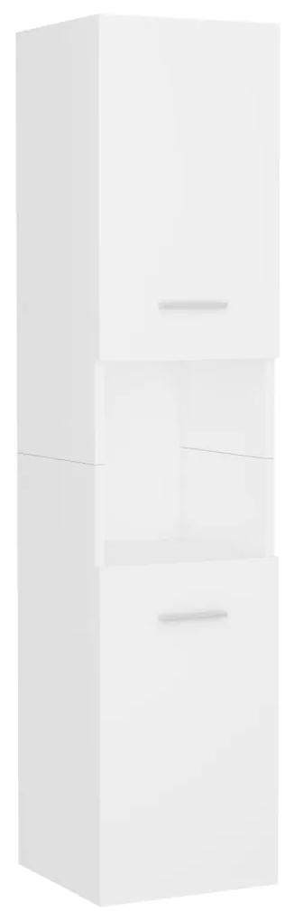 Mobile da bagno bianco 30x30x130 cm in legno multistrato