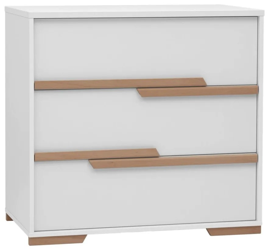 Cassettiera bianca per bambini Snap - Pinio