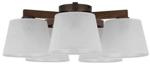 Brilagi - Plafoniera LATTE 5xE27/15W/230V pino/bianco