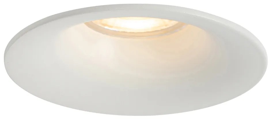 Set di 12 faretti incasso bianchi GU10 50mm - Gijs