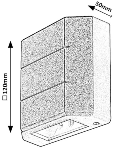 Rabalux 7319 - Applique LED da esterno LIPPA LED/6W/230V IP54 nero