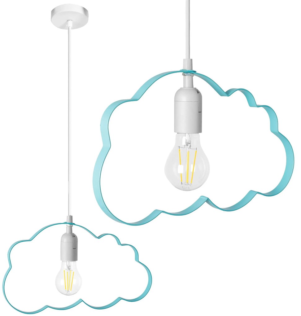 LAMPADA PENSILE NUVOLETTA AZZURRO