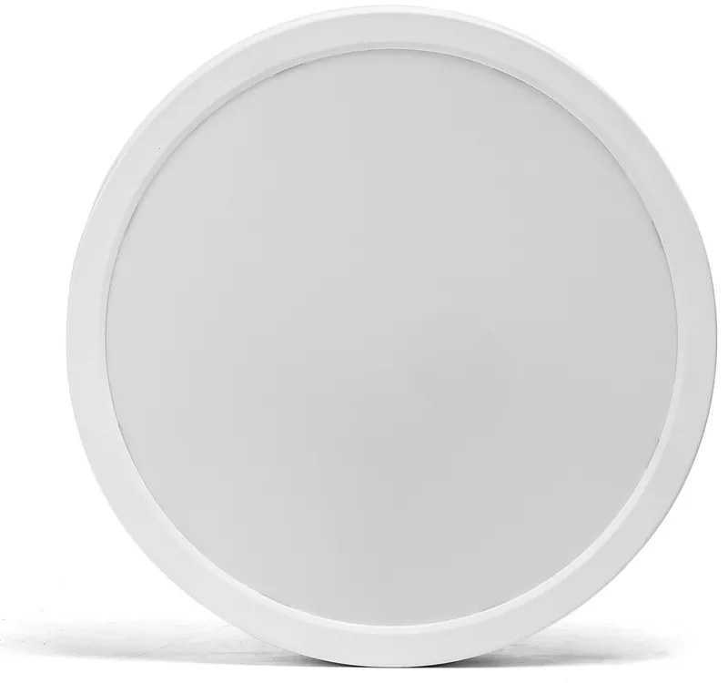 Plafoniera Led slim 24W Bianca Rotonda Bianco neutro 4000K Aigostar