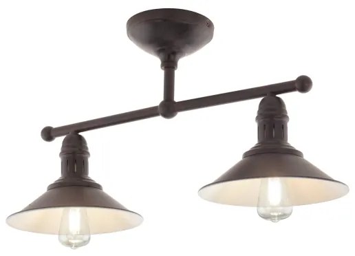 Eglo 49824 - Lampada a sospensione su asta STOCKBURY 2xE27/60W