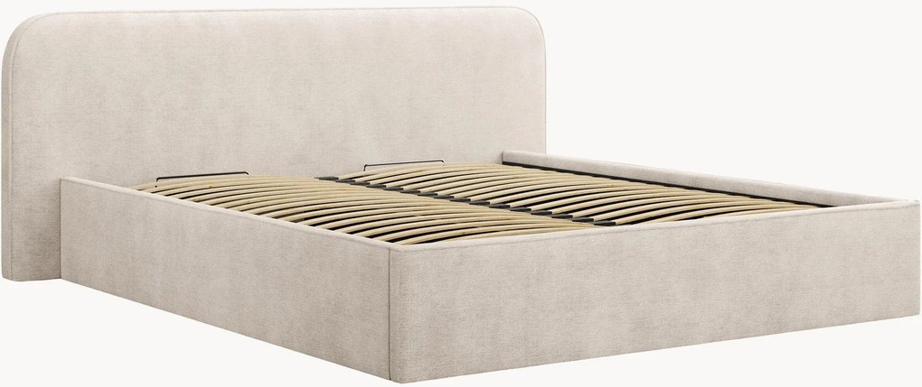 Letto imbottito con contenitore Elizabeth