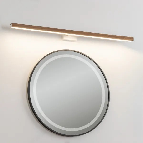 Brilagi-Illuminazione a LED per specchi da bagno WOODY MIRROR LED/15W/230V IP44 quercia/bianco