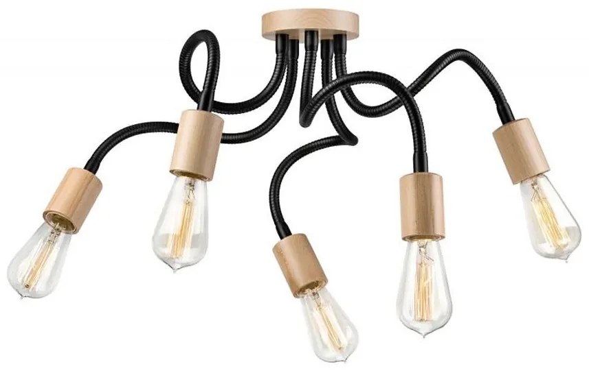 Plafoniera CAMERON 5xE27/60W/230V montata a parete