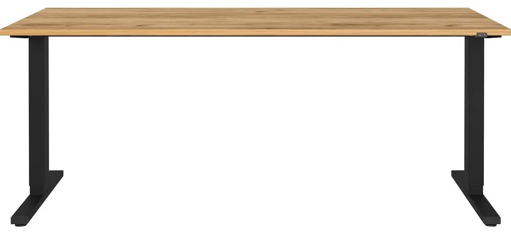 Tavolo da lavoro ad altezza regolabile elettricamente con piano in rovere 80x180 cm Lissabon - Germania