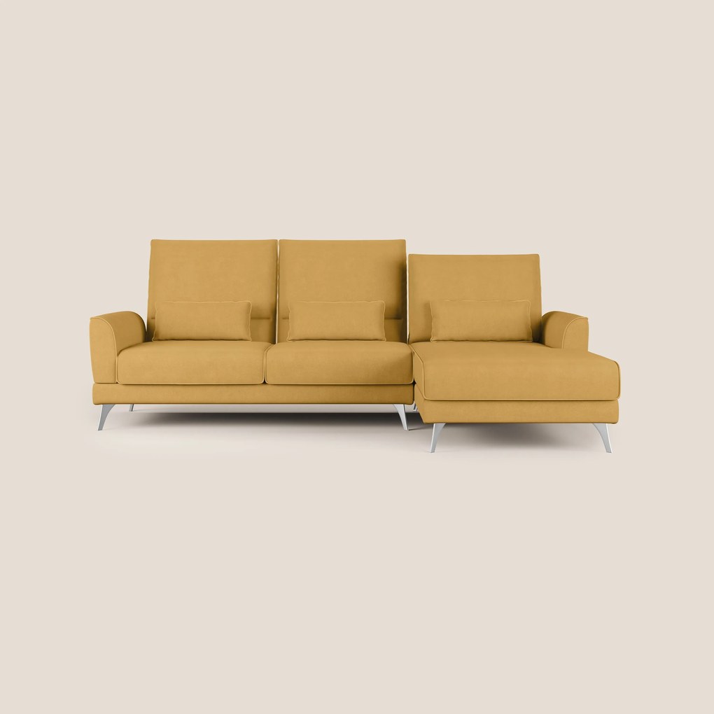 Tommy Divano angolare con relax e schienali traslanti in microfibra smacchiabile T11
