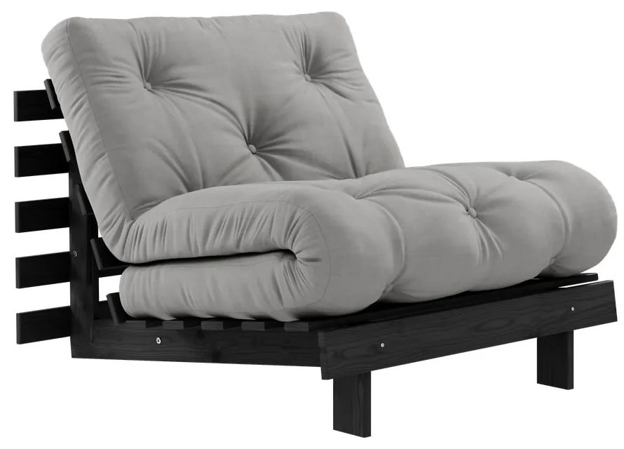 Poltrona grigia Roots Black Night - Karup Design