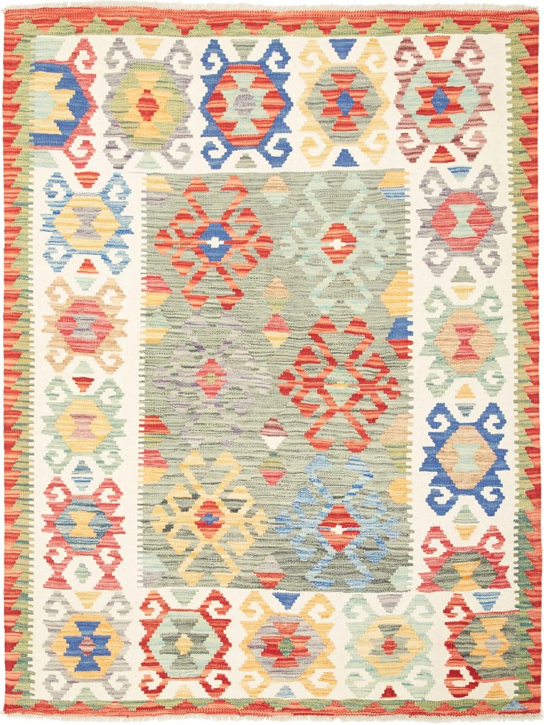 Kilim Tappeto 180x140 (Pakistan) Tessuto A Mano