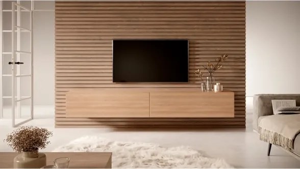 Mobile TV Sospeso 200 Cm 2 Ante Rovere Lindberg Echo