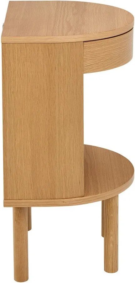 Comodino colore naturale chiaro con effetto rovere Paron – Actona