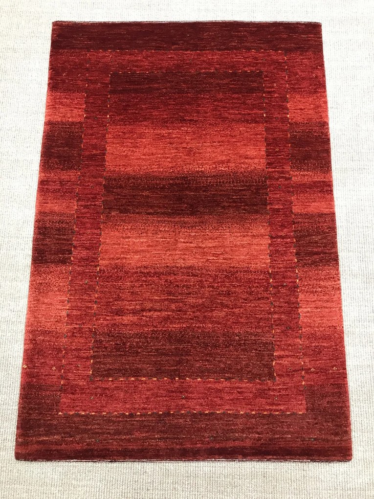 Loribaft Tappeto persiano 100 x 150 Rosso (Iran) Annodato A Mano