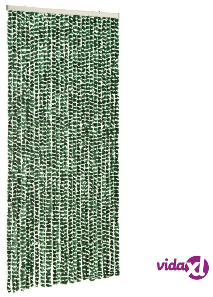 vidaXL Zanzariera Verde e Bianco 100x220 cm Ciniglia