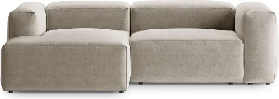 Divano angolare beige (con penisola a sinistra/con chaise lounge) Bergamo – Cosmopolitan Design