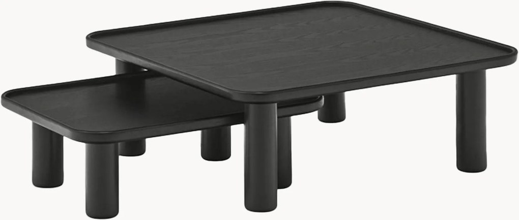 Set di 2 tavolini da salotto in legno Nest
