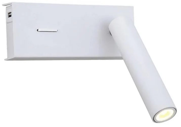 Zambelis H74 - Applique a LED LED/3W/230V USB bianco