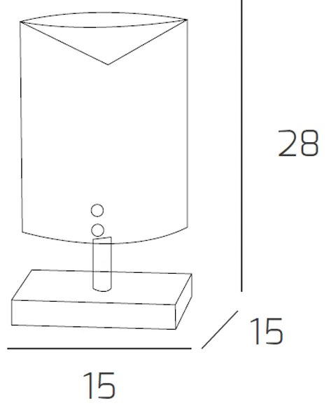 Abatjour Contemporaneo Mad Metallo E Vetro Bianco 1 Luce E27